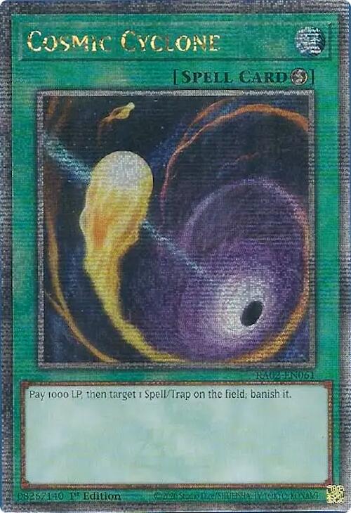 Cosmic Cyclone (Quarter Century Secret Rare) [RA02-EN061] Quarter Century Secret Rare