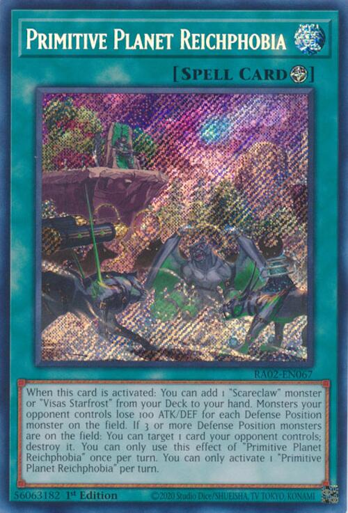 Primitive Planet Reichphobia (Secret Rare) [RA02-EN067] Secret Rare