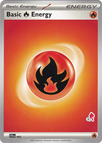 Basic Fire Energy (002) (Armarouge Stamp #3) [Battle Academy 2024]