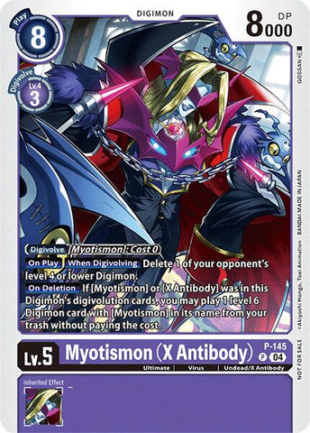 Myotismon (X Antibody) [P-145] (Store Tournament 2024 Jul. – Sep. Participation Pack) [Promotional Cards]