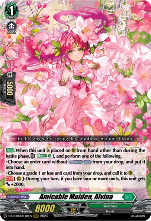 Amicable Maiden, Alvina (DZ-BT03/018EN) [Dimensional Transcendence]