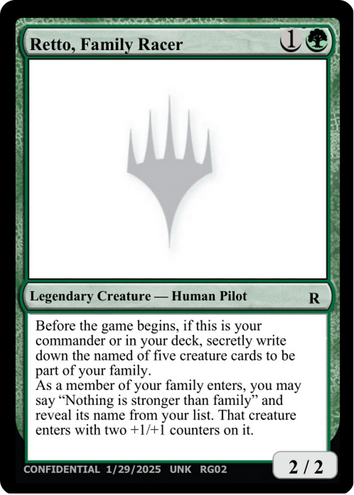 Retto, Family Racer [Unknown Event]