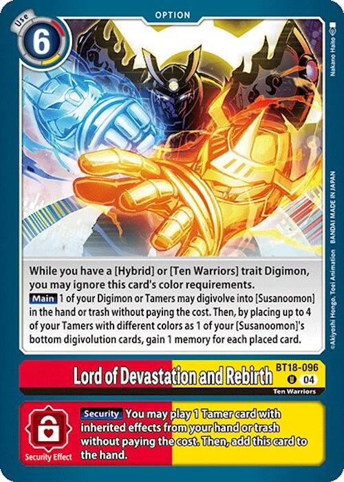 Lord of Devastation and Rebirth [BT18-096] [Release Special Booster Ver.2.0]