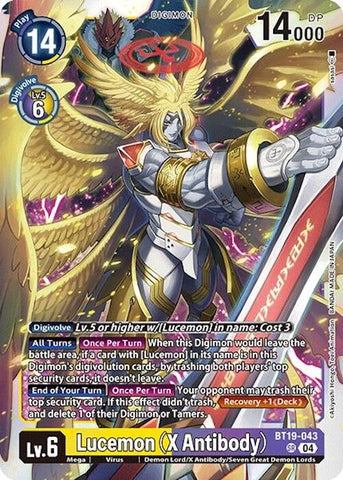 Lucemon (X Antibody) [BT19-043] [Release Special Booster Ver.2.0]