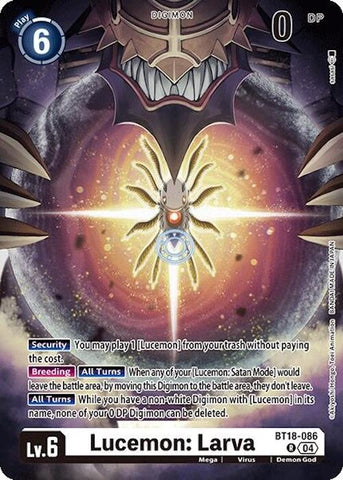 Lucemon: Larva [BT18-086] [Release Special Booster Ver.2.0]