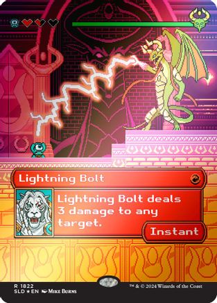 Lightning Bolt (1822) (Rainbow Foil) [Secret Lair Drop Series]