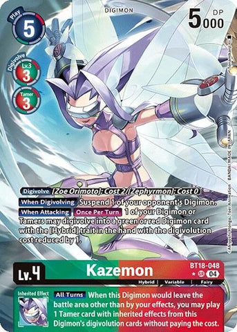 Kazemon [BT18-048] (Alternate Art) [Release Special Booster Ver.2.0]