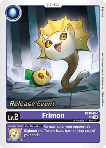 Frimon [BT18-006] [Release Special Booster Ver.2.0 Pre-Release Cards]