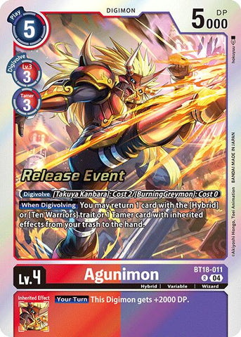 Agunimon [BT18-011] [Release Special Booster Ver.2.0 Pre-Release Cards]