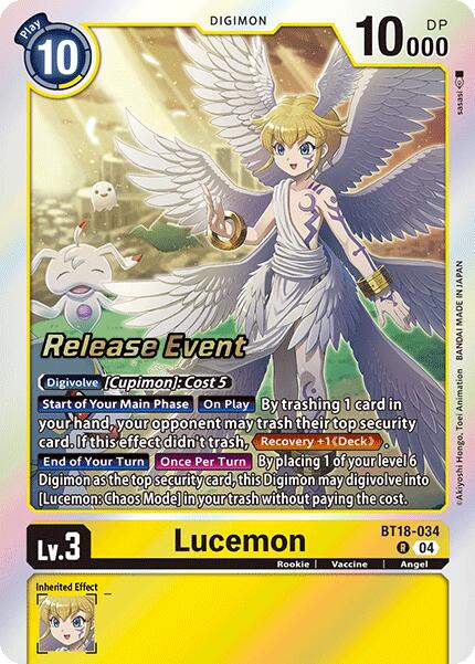 Lucemon [BT18-034] [Release Special Booster Ver.2.0 Pre-Release Cards]