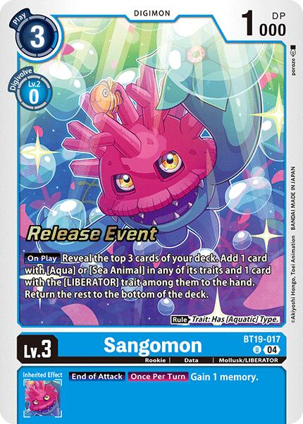 Sangomon [BT19-017] [Release Special Booster Ver.2.0 Pre-Release Cards]