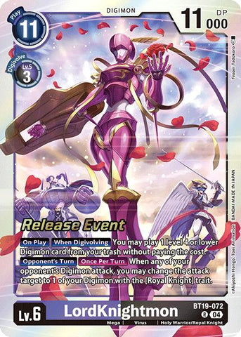 LordKnightmon [BT19-072] [Release Special Booster Ver.2.0 Pre-Release Cards]