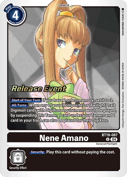 Nene Amano [BT19-087] [Release Special Booster Ver.2.0 Pre-Release Cards]