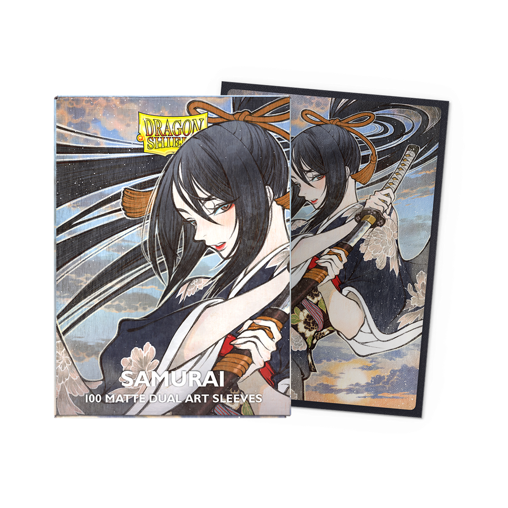Dragon Shield Sleeves: Standard DUAL- Matte 'Samurai' Art, Limited Edition (100 ct.)