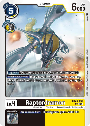 Raptordramon [BT20-051] [Release Special Booster Ver.2.5]