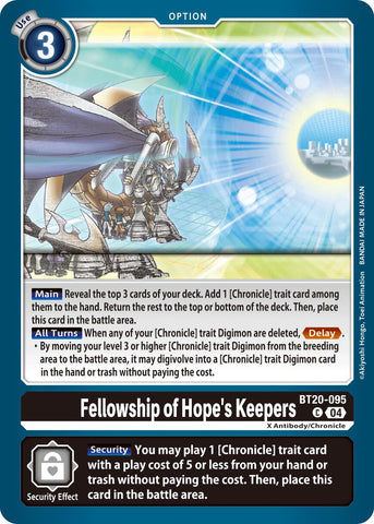 Fellowship of Hope's Keepers [BT20-095] [Release Special Booster Ver.2.5]