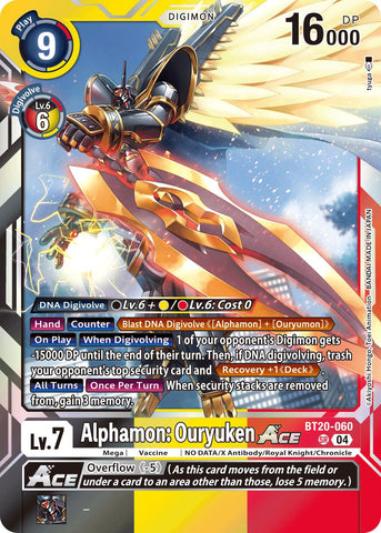 Alphamon: Ouryuken ACE [BT20-060] [Release Special Booster Ver.2.5]