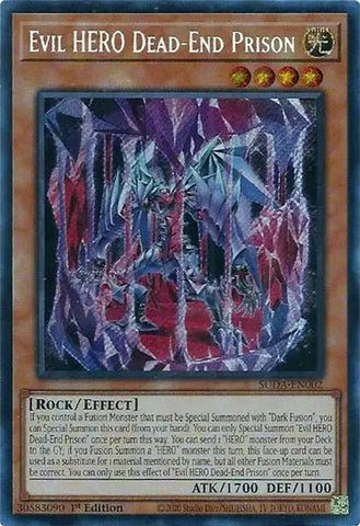 Evil HERO Dead-End Prison [SUDA-EN002] Secret Rare