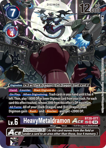 HeavyMetaldramon ACE [BT20-077] (Textured) [Release Special Booster Ver.2.5]