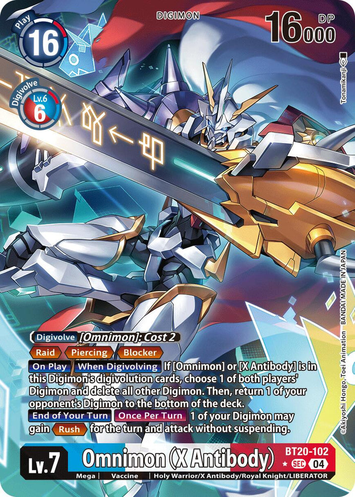 Omnimon [BT20-102] (X Antibody) (Alternate Art) [Release Special Booster Ver.2.5]