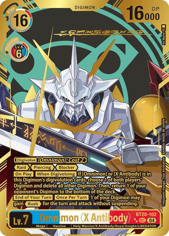 Omnimon [BT20-102] (X Antibody) (Textured) [Release Special Booster Ver.2.5]