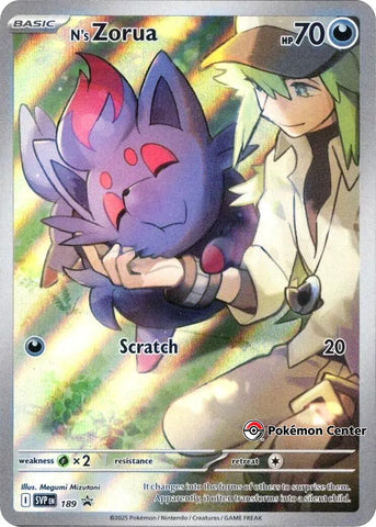 N's Zorua (SVP189) (Pokemon Center Exclusive) [Scarlet & Violet: Black Star Promos]