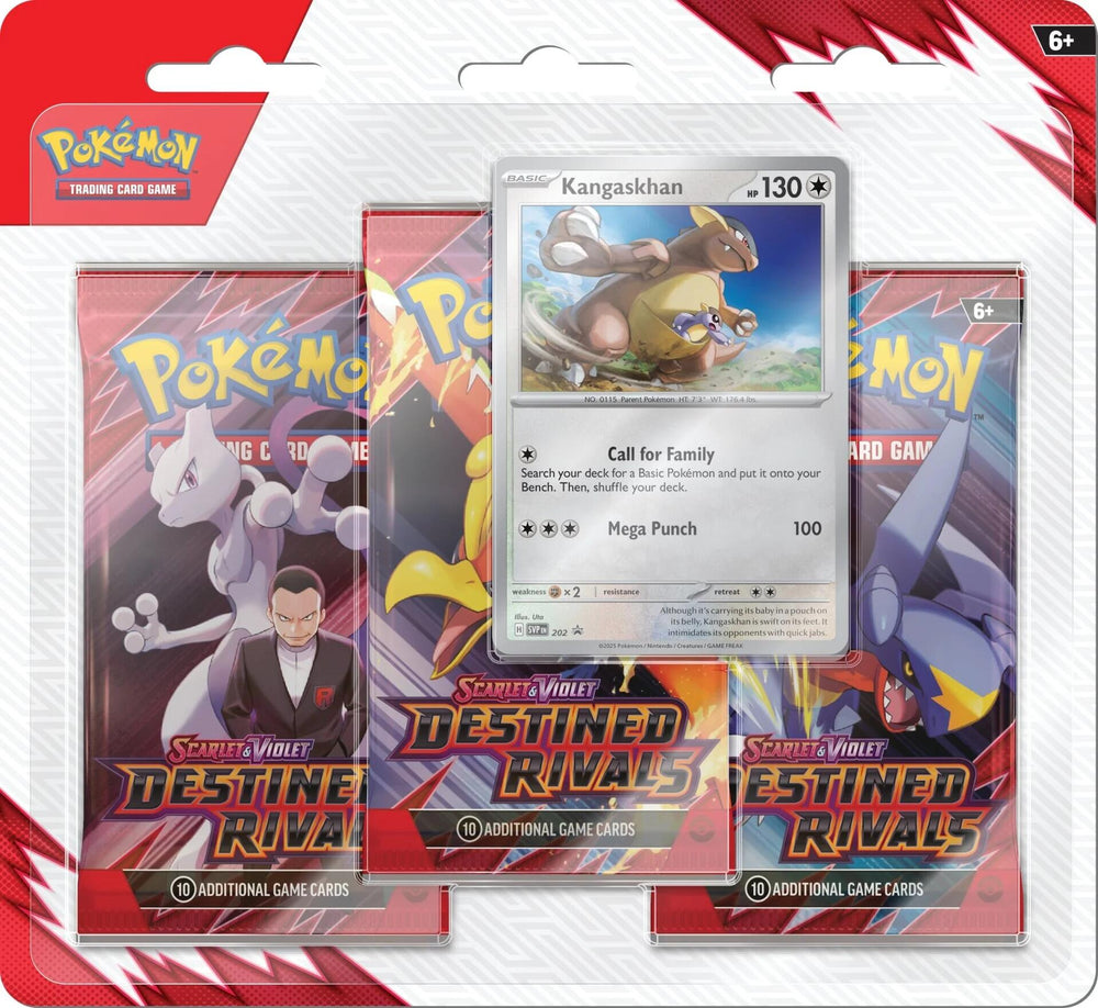 Scarlet & Violet 10 - Destined Rivals - 3 Booster Packs & Promo de Kangaskhan