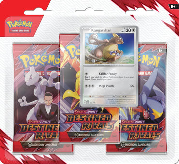Scarlet & Violet 10 - Destined Rivals - 3 Booster Packs & Promo de Kangaskhan ESPAÑOL