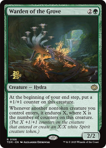 Warden of the Grove [Tarkir: Dragonstorm Prerelease Cards]