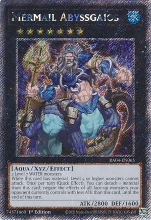 Mermail Abyssgaios [RA04-EN065] Platinum Secret Rare