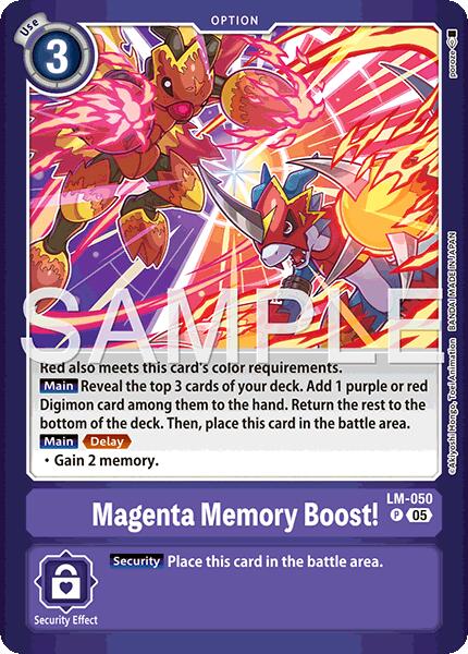 Magenta Memory Boost! [LM-050] (Limited Card Pack -Billion Bullet-) [Limited Card Pack -Billion Bullet-]
