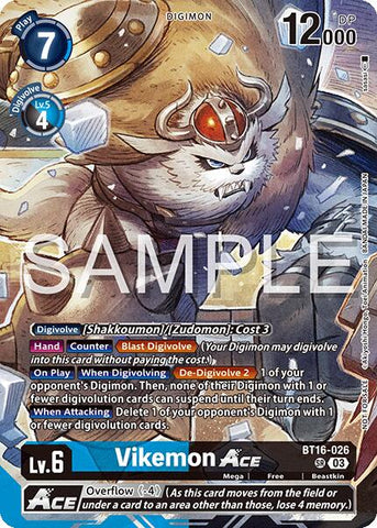 Vikemon ACE [BT16-026] (Cyber Eden Release Event Participant) [Cyber Eden]