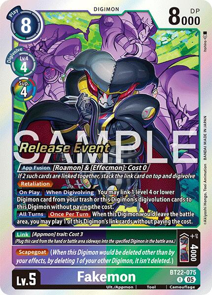 Fakemon [BT22-075] [Cyber Eden Release Event Cards]