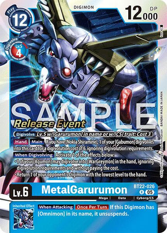 MetalGarurumon [BT22-026] [Cyber Eden Release Event Cards]