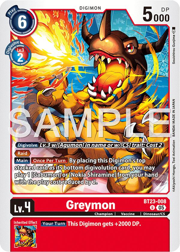 Greymon [BT23-008] [Hackers' Slumber]