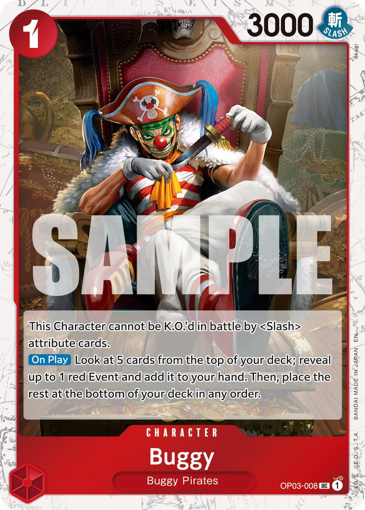 Buggy (OP03-008) (Pirate Foil) [Premium Booster -The Best- Vol. 2]