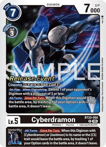 Cyberdramon [BT23-055] [Hackers' Slumber Release Event Cards]