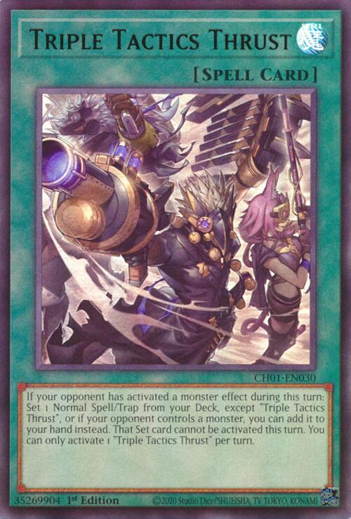 Triple Tactics Thrust [CH01-EN030] Ultra Rare