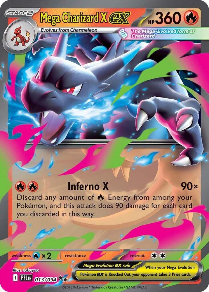 Mega Charizard X ex (013/094) [Mega Evolution: Phantasmal Flames]