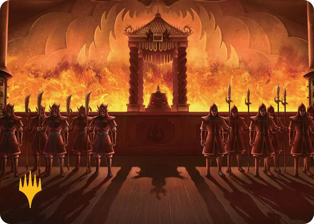 Fire Lord Ozai Art Card (Gold-Stamped Planeswalker Symbol) [Avatar: The Last Airbender Art Series]