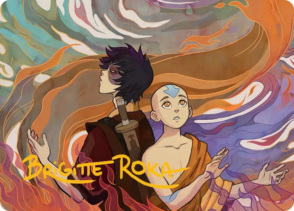 Fated Firepower Art Card (Gold-Stamped Signature) [Avatar: The Last Airbender Art Series]