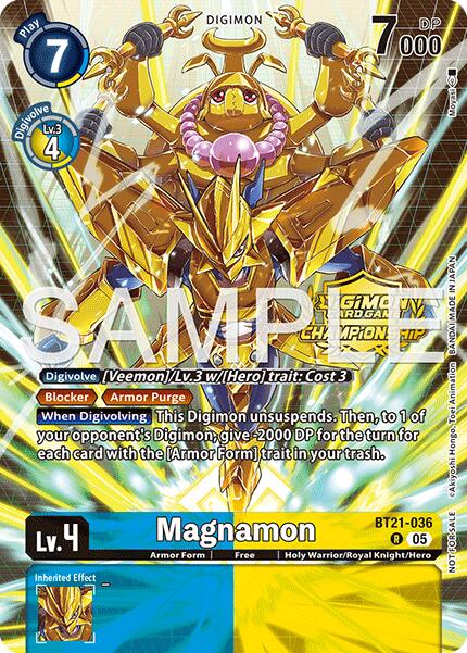Magnamon [BT21-036] (Championship 25-26 Season 2 Tamers Pack) [World Convergence]