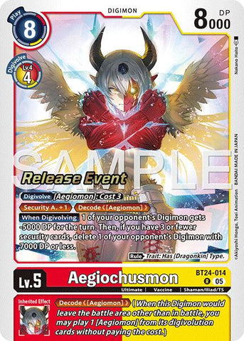 Aegiochusmon [BT24-014] [Time Stranger Release Events Cards]