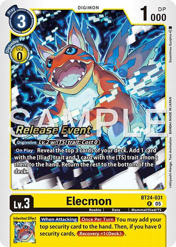 Elecmon [BT24-031] [Time Stranger Release Events Cards]