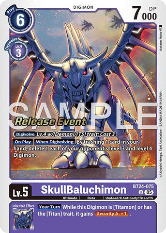 SkullBaluchimon [BT24-075] [Time Stranger Release Events Cards]
