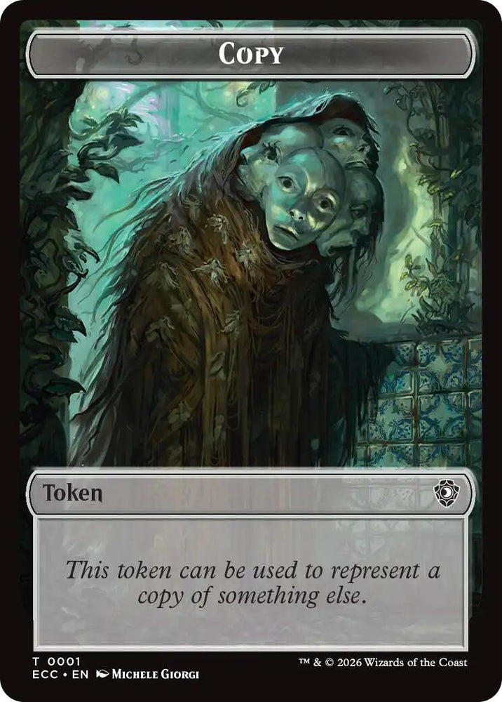 Copy // Plant Double-Sided Token [Lorwyn Eclipsed Tokens]