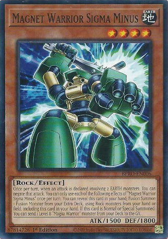 Magnet Warrior Sigma Minus [BPRO-EN006] Common