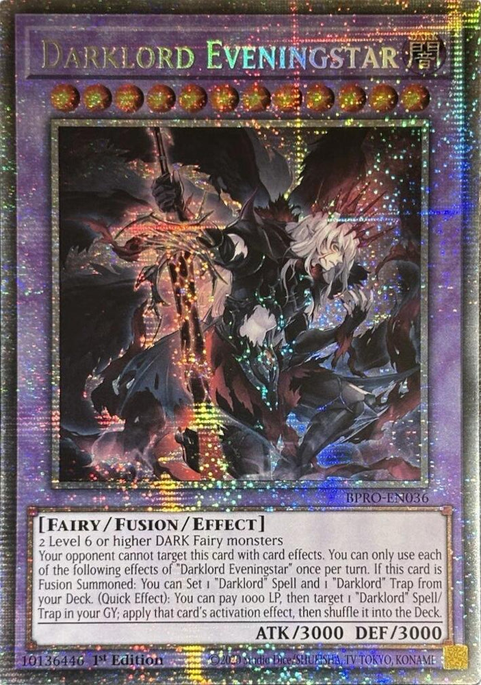 Darklord Eveningstar (Starlight Rare) [BPRO-EN036] Starlight Rare