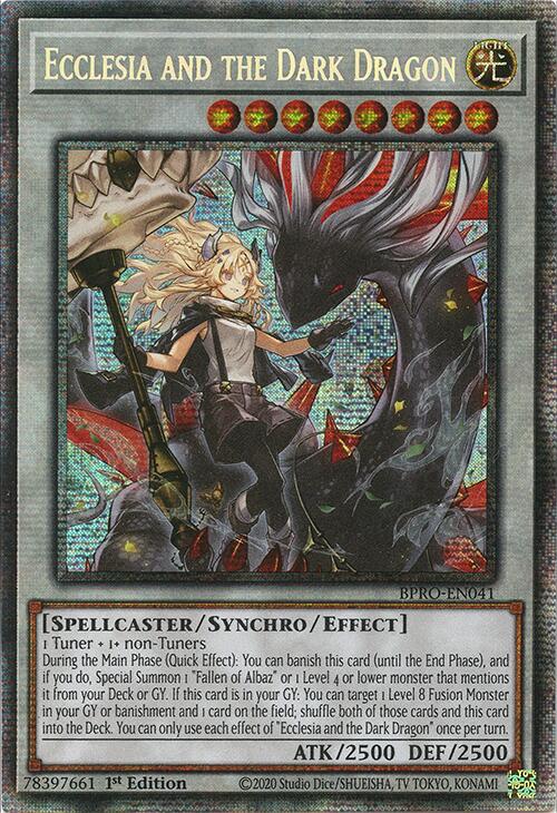 Ecclesia and the Dark Dragon (Starlight Rare) [BPRO-EN041] Starlight Rare