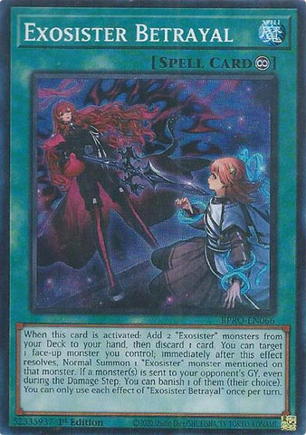 Exosister Betrayal [BPRO-EN066] Super Rare